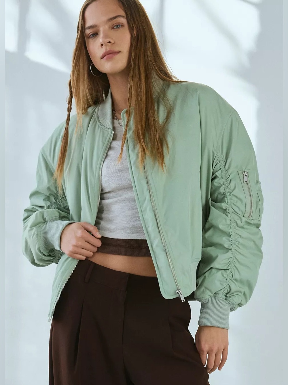 BDG Charlie Barrel Sleeve Bomber Jacket - Top-Rated!